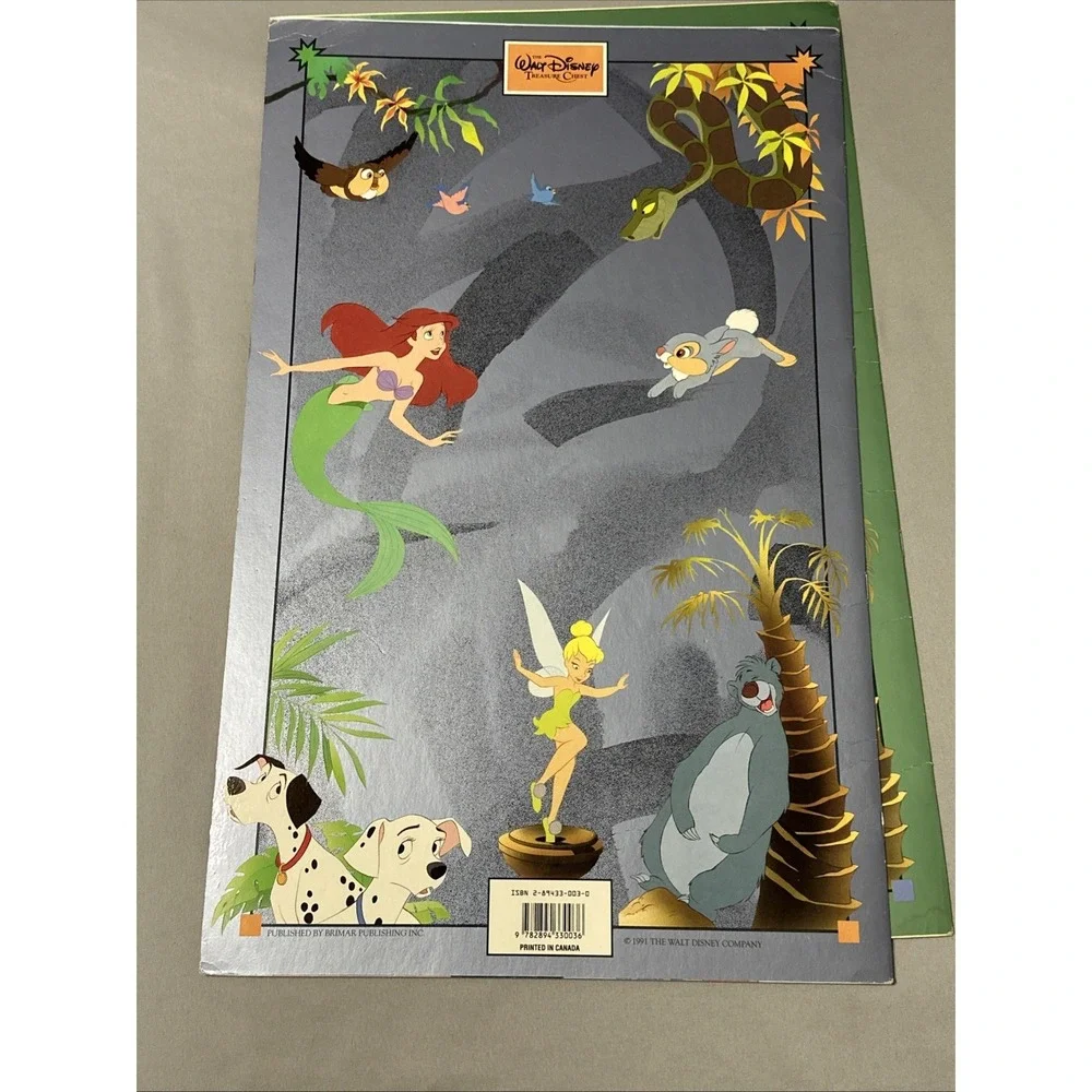 VTG The Walt Disney Treasure Chest 1991  4 Oversized Books in Folder!